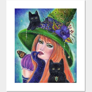 Griselda Halloween Witch By Renee L Lavoie Posters and Art